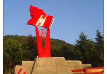 企業(yè)國旗雕塑廠家 戶外小品 現代不銹鋼國旗雕塑