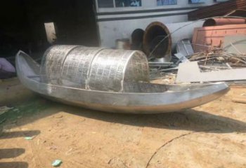 廣場船雕塑廠家 公園小品 現(xiàn)代不銹鋼船雕塑