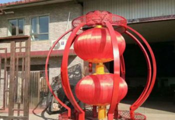 創(chuàng)意燈籠雕塑廠(chǎng)家 烤漆小品 公園不銹鋼燈籠雕塑生產(chǎn)