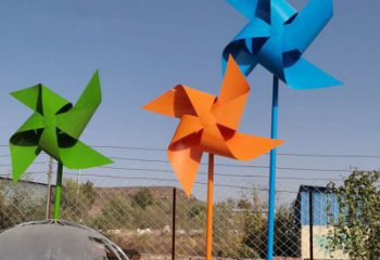 廣場風(fēng)車雕塑廠家 公園小品 現(xiàn)代不銹鋼風(fēng)車雕塑生產(chǎn)