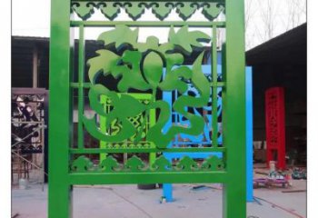 鏤空屏風雕塑廠家 現(xiàn)代戶外小品 住宅小區(qū)不銹鋼屏風雕塑