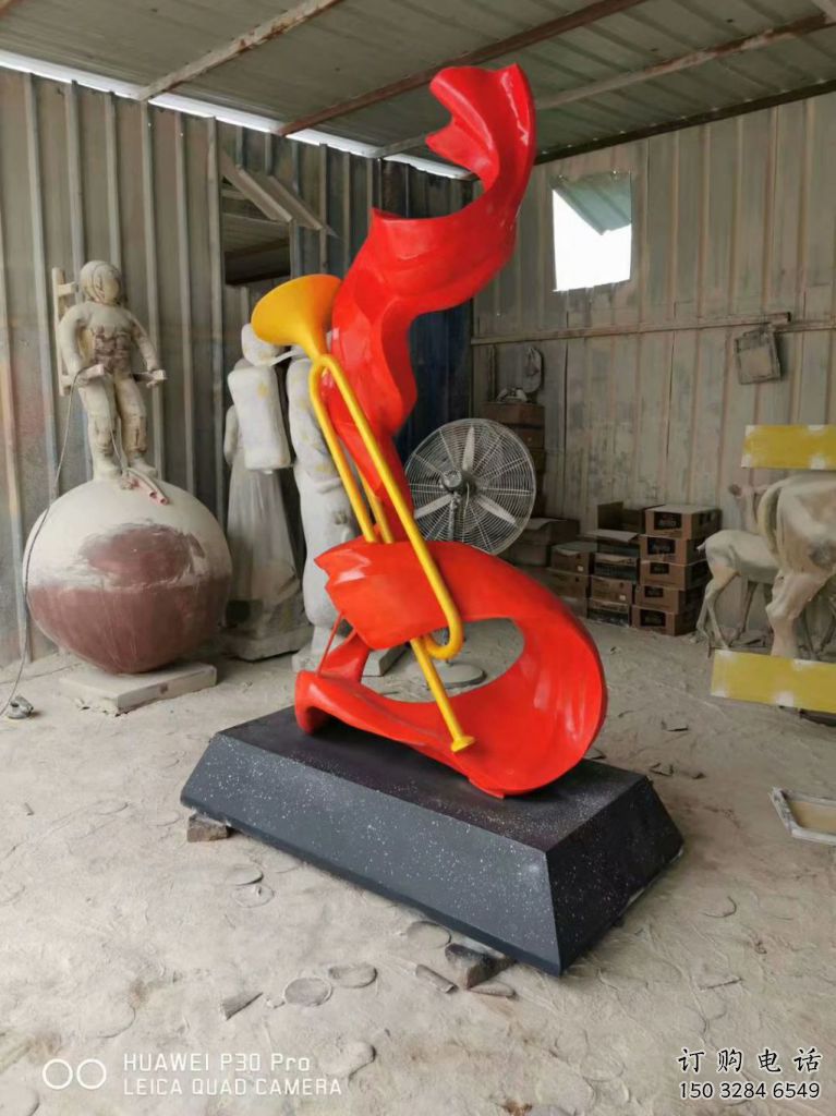 創(chuàng)意沖鋒號雕塑廠家 部隊小品 公園不銹鋼沖鋒號雕塑
