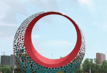 大型圓月雕塑廠家 鍛造發(fā)光小品 現(xiàn)代不銹鋼圓月雕塑生產(chǎn)