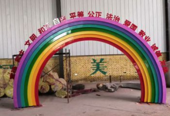 酒店拱門雕塑廠家 現(xiàn)代烤漆小品 大型不銹鋼拱門雕塑生產(chǎn)
