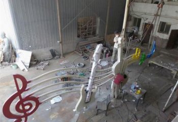 烤漆樂譜雕塑廠家 xd 小品 戶外不銹鋼樂譜雕塑價(jià)格
