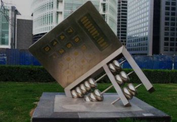 創(chuàng)意珠算雕塑廠家 戶外小品 公園不銹鋼珠算雕塑生產(chǎn)