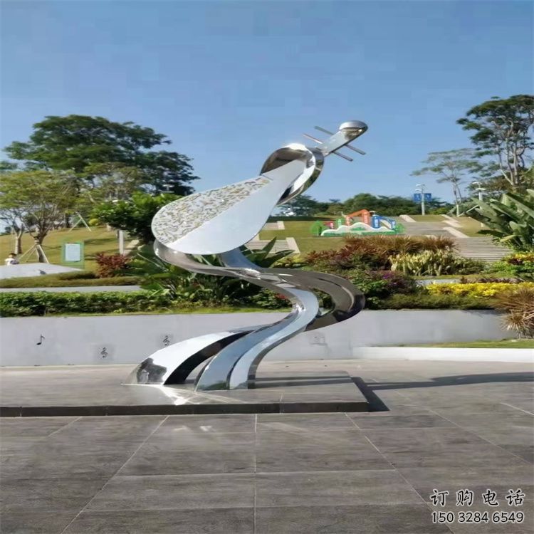 鏡面大提琴雕塑廠家 大型擺件 抽象不銹鋼大提琴雕塑制作 鏡面大提琴雕塑廠家 大型擺件 抽象不銹鋼大提琴雕塑制作