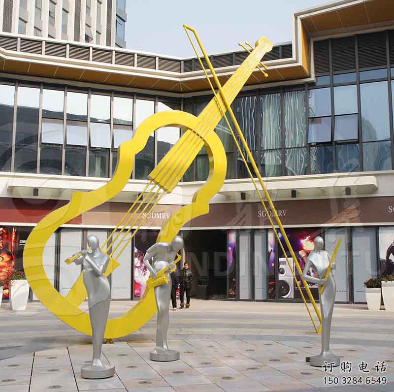 房地產(chǎn)小提琴雕塑廠家 鏤空擺件 烤漆不銹鋼小提琴雕塑 房地產(chǎn)小提琴雕塑廠家 鏤空擺件 烤漆不銹鋼小提琴雕塑