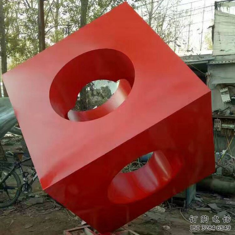 噴漆立方體雕塑廠家 中式小品 戶外不銹鋼立方體雕塑廠 噴漆立方體雕塑廠家 中式小品 戶外不銹鋼立方體雕塑廠
