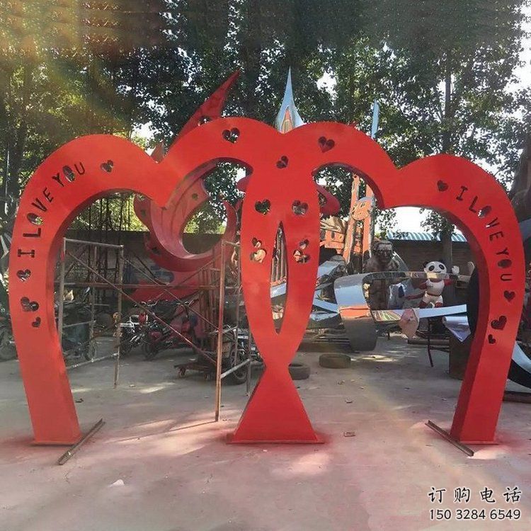 幾何心心相印雕塑廠家 廣場(chǎng)公園創(chuàng)意小品 幾何心心相印雕塑廠家 廣場(chǎng)公園創(chuàng)意小品