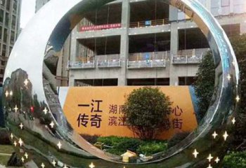 異形圓盤雕塑廠家 現(xiàn)代小品 戶外不銹鋼圓盤雕塑廠