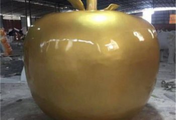 創(chuàng)意金蘋(píng)果雕塑廠家 公園小品 戶(hù)外不銹鋼金蘋(píng)果雕塑廠