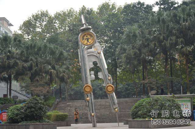 廣場圓規(guī)雕塑廠家 創(chuàng)意小品 現(xiàn)代不銹鋼圓規(guī)雕塑廠