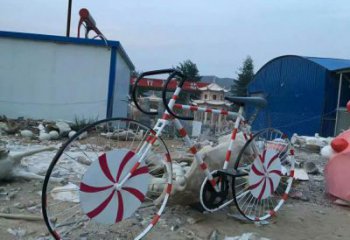 廣場自行車雕塑廠家 公園小品 現(xiàn)代不銹鋼自行車雕塑廠