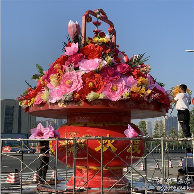 仿古花籃雕塑廠家 大型小品 房地產(chǎn)不銹鋼花籃雕塑生產(chǎn)