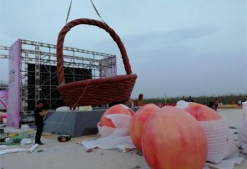 庭院菜籃子雕塑廠家 現(xiàn)代小品 大型不銹鋼菜籃子雕塑報價