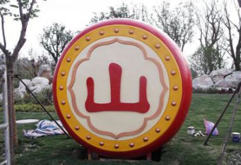 噴漆鼓雕塑廠家 中式小品 大型不銹鋼鼓雕塑生產