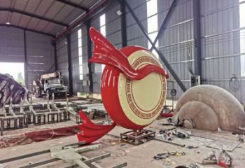 園林鼓雕塑廠家 烤漆小品 中式不銹鋼鼓雕塑廠家價(jià)格