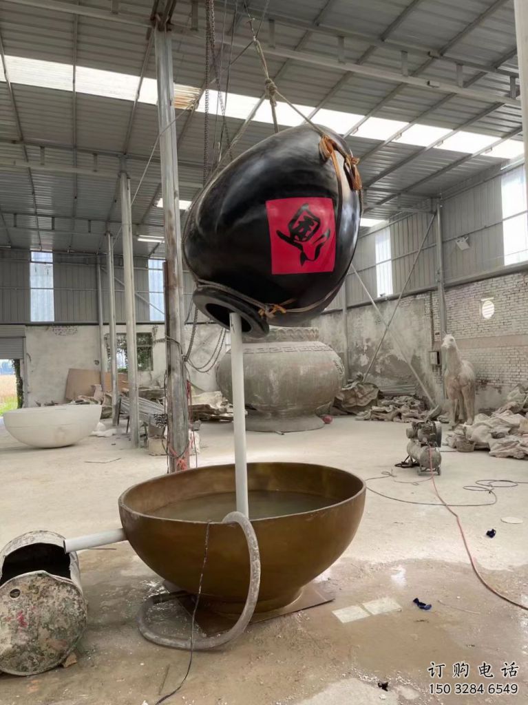 庭院酒壇雕塑廠家 噴水小品 鍛造不銹鋼酒壇雕塑生產(chǎn)
