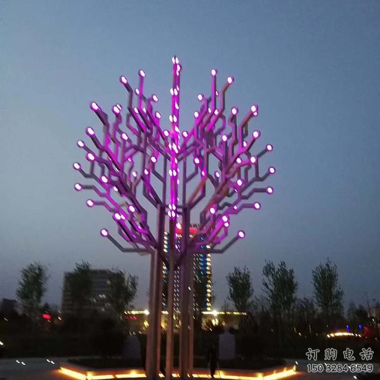 幾何雪花雕塑廠家 發(fā)光小品 街頭不銹鋼雪花雕塑廠