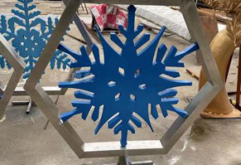 街道雪花雕塑廠家 現(xiàn)代擺件 鏡面不銹鋼雪花雕塑生產(chǎn)