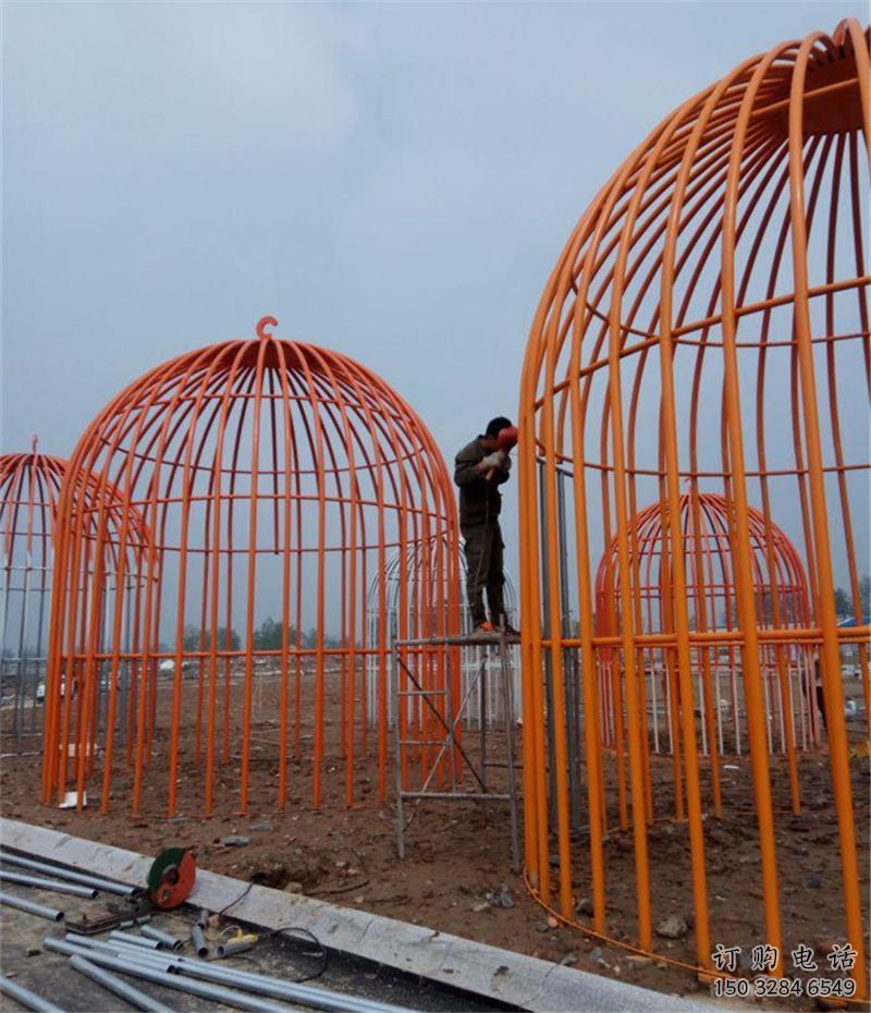 大型鳥籠雕塑廠家 拉絲公園小品 制作不銹鋼鳥籠雕塑廠 大型鳥籠雕塑廠家 拉絲公園小品 制作不銹鋼鳥籠雕塑廠