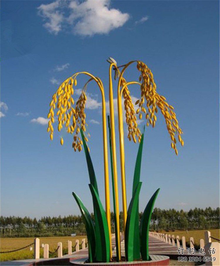 大型青稞雕塑廠家 現(xiàn)代公園小品 烤漆仿真不銹鋼青稞雕塑 大型青稞雕塑廠家 現(xiàn)代公園小品 烤漆仿真不銹鋼青稞雕塑