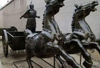 中式馬車(chē)雕塑廠(chǎng)家 公園仿古小品 游樂(lè)場(chǎng)不銹鋼馬車(chē)雕塑廠(chǎng)