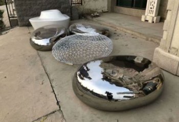 公園凳子雕塑廠家 戶外擺件 廣場(chǎng)不銹鋼凳子雕塑廠