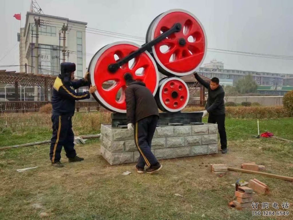大型商場(chǎng)齒輪雕塑廠家 仿真擺件 烤漆不銹鋼齒輪雕塑廠