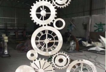 鏤空齒輪雕塑廠家 園林小品 房地產(chǎn)不銹鋼齒輪雕塑廠