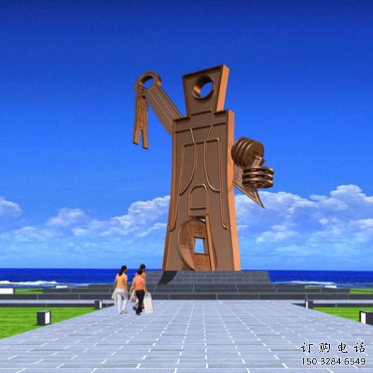 異形鑰匙雕塑廠家 現(xiàn)代小品 戶外不銹鋼鑰匙雕塑廠