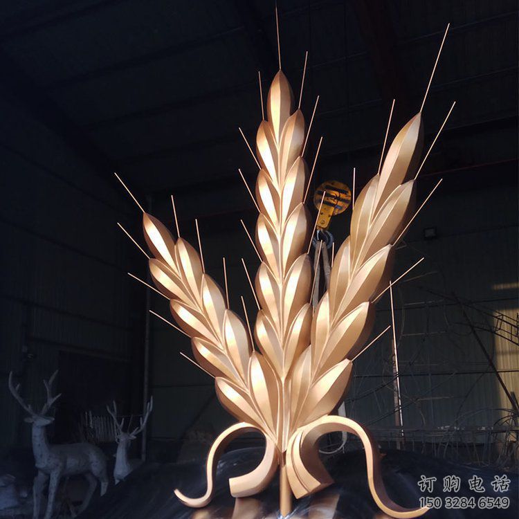 抽象水稻雕塑廠家 仿古公園小品 戶外不銹鋼水稻雕塑廠 抽象水稻雕塑廠家 仿古公園小品 戶外不銹鋼水稻雕塑廠