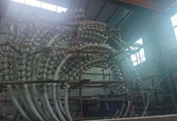 廣場水稻雕塑廠家 公園小品 現(xiàn)代不銹鋼水稻雕塑廠