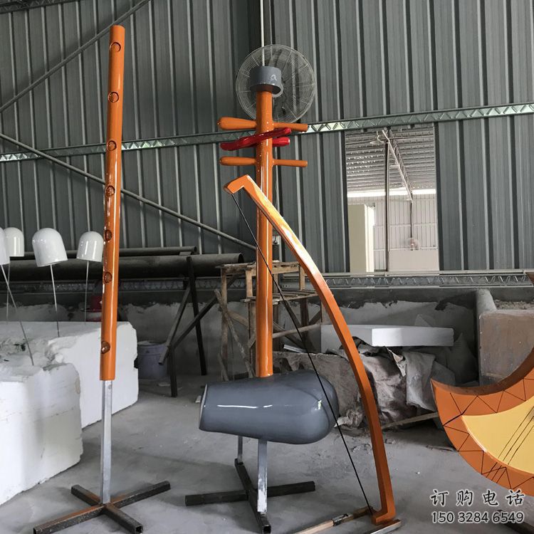 廣場(chǎng)二胡雕塑廠家 音樂公園小品 大型二胡雕塑廠