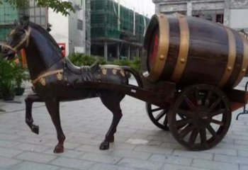 異形酒桶雕塑廠家 現(xiàn)代廣場小品 仿古酒桶雕塑制作