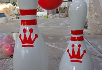 異形保齡球雕塑廠家 現(xiàn)代小品 仿真保齡球雕塑廠