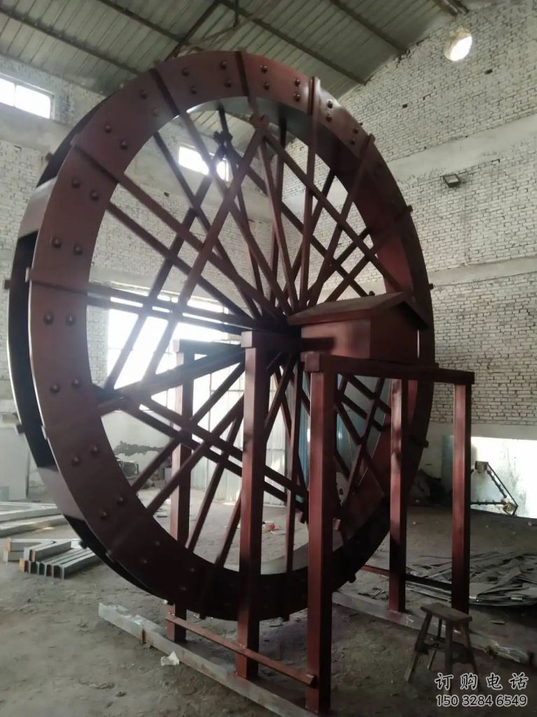 房地產(chǎn)水車雕塑廠家 鏤空創(chuàng)意擺件 現(xiàn)代不銹鋼水車雕塑加工廠 房地產(chǎn)水車雕塑廠家 鏤空創(chuàng)意擺件 現(xiàn)代不銹鋼水車雕塑加工廠