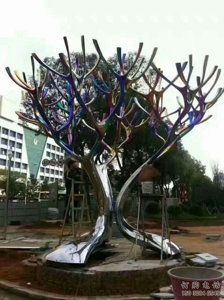 異形花傘雕塑廠家 現(xiàn)代小品 廣場(chǎng)不銹鋼花傘雕塑定制