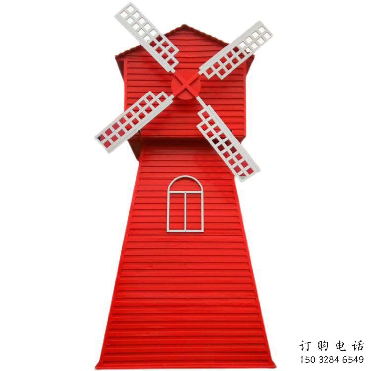 廣場(chǎng)大風(fēng)車(chē)雕塑廠家 創(chuàng)意小品 彩繪大風(fēng)車(chē)雕塑廠