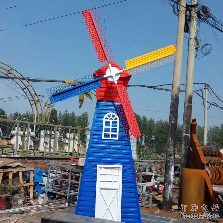 幾何大風(fēng)車雕塑廠家 幼兒園小品 彩繪大風(fēng)車雕塑價(jià)格