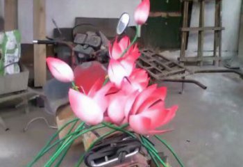 現(xiàn)代睡蓮雕塑廠家 大型別墅區(qū)擺件 創(chuàng)意不銹鋼睡蓮雕塑廠
