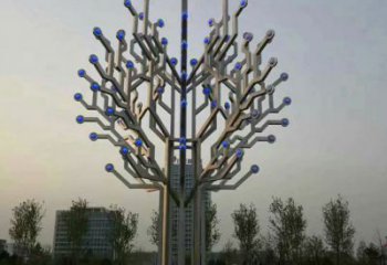 異形白樺樹(shù)雕塑廠家 現(xiàn)代公園小品 戶(hù)外不銹鋼白樺樹(shù)雕塑廠