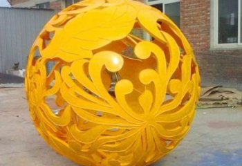 幾何菊花雕塑廠家 鏤空小品 現(xiàn)代不銹鋼菊花雕塑廠