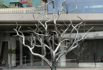 大型枯樹枝雕塑廠家 鍛造小品 醫(yī)戶外不銹鋼枯樹枝雕塑廠