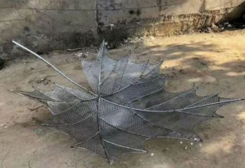 異形楓葉雕塑廠(chǎng)家 現(xiàn)代公園小品 戶(hù)外不銹鋼楓葉雕塑制作