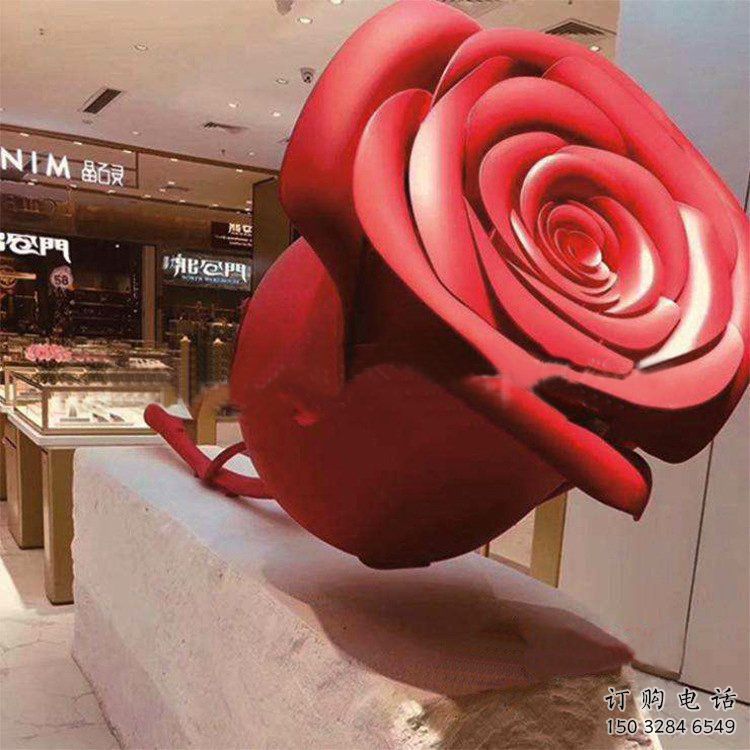 烤漆花瓣雕塑廠家 創(chuàng)意小品 戶外不銹鋼花瓣雕塑廠