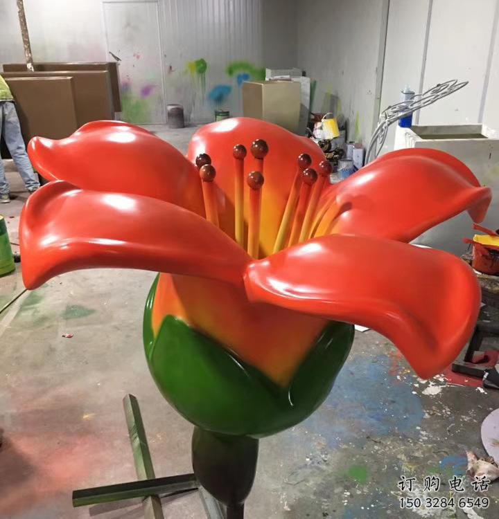 噴漆花卉雕塑廠家 中式村口小品 草地不銹鋼花卉雕塑廠 噴漆花卉雕塑廠家 中式村口小品 草地不銹鋼花卉雕塑廠