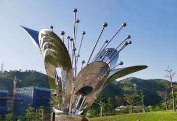 鏡面百合花雕塑廠家 大型擺件 現(xiàn)代不銹鋼百合花雕塑廠