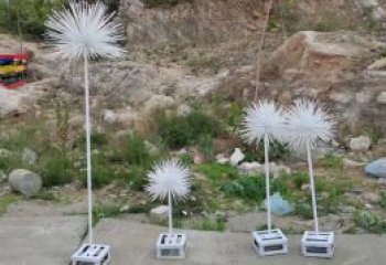 創(chuàng)意蒲公英雕塑廠家 現(xiàn)代小品 公園不銹鋼蒲公英雕塑廠